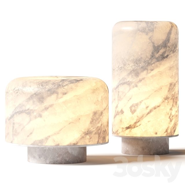 Studio Raw Material Foxfire Pair of Lamps