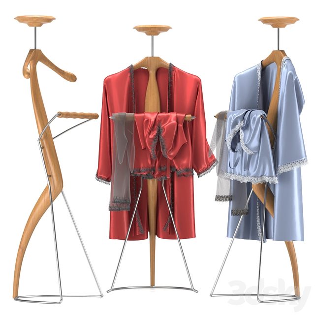 Valet stand Porada Sir-Bis 2 with peignoir and stockings