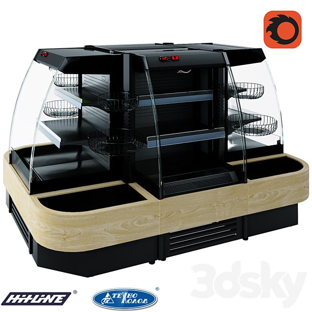 Refrigerated showcase 0273 Indiana eco ASV 070 MT O 130-DLM Island