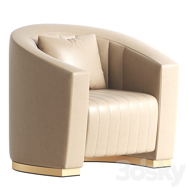 Modern Leather Lounge Chair