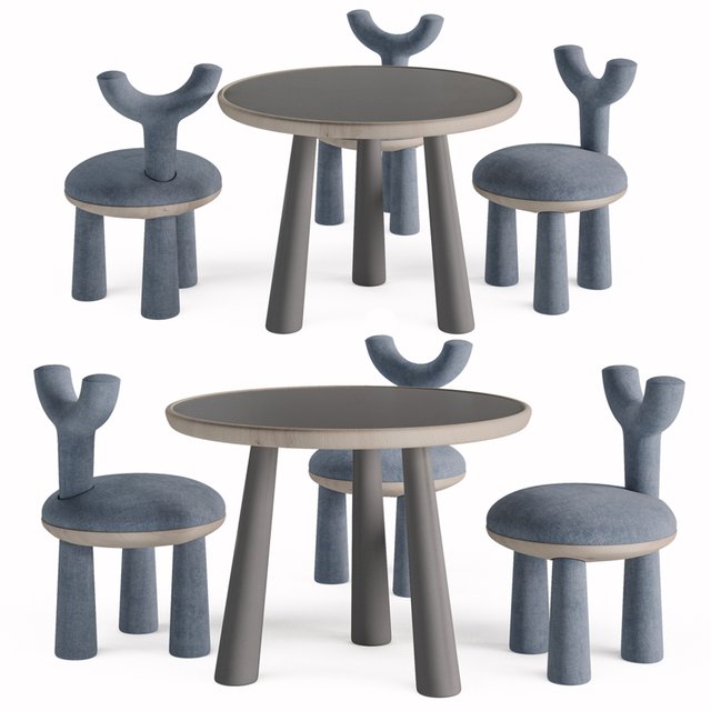 Children Table and Chairs set by Flow