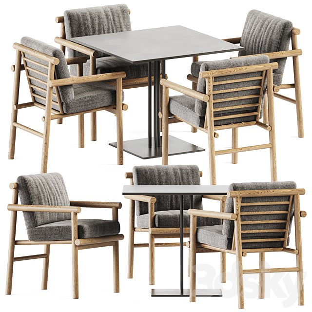 Table Ringer by Kettal and Ayana Chair by B&B Italia / Outdoor Furniture