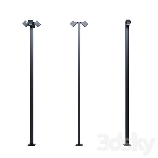 Set of outdoor spotlights H-6m