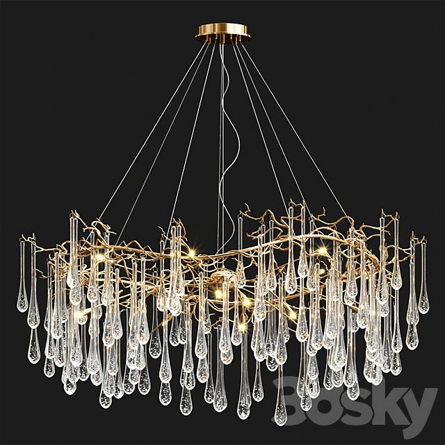 Serip Big AQUA Chandelier