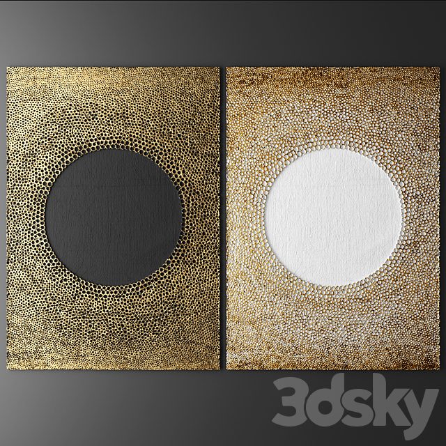 Decor for wall. Panel. 3D