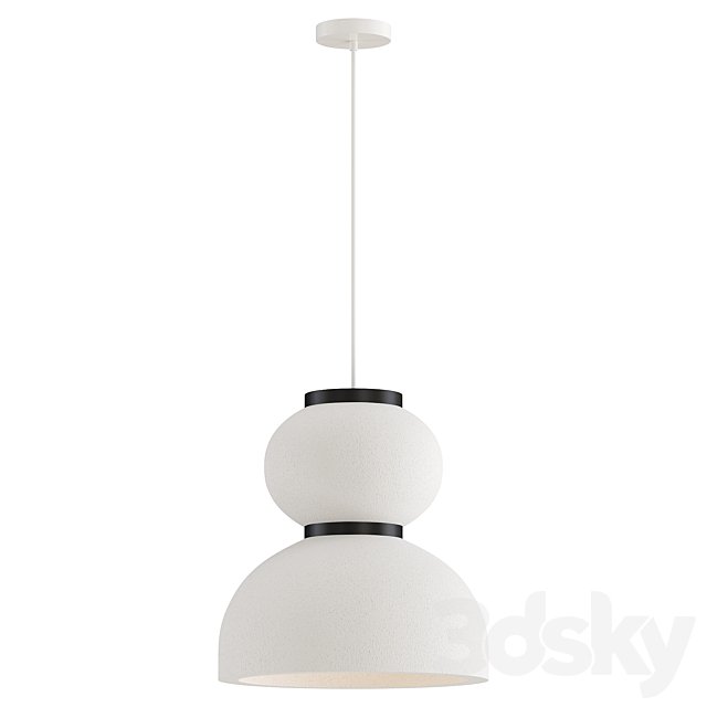 Pumpkin Shape Concrete Pendant