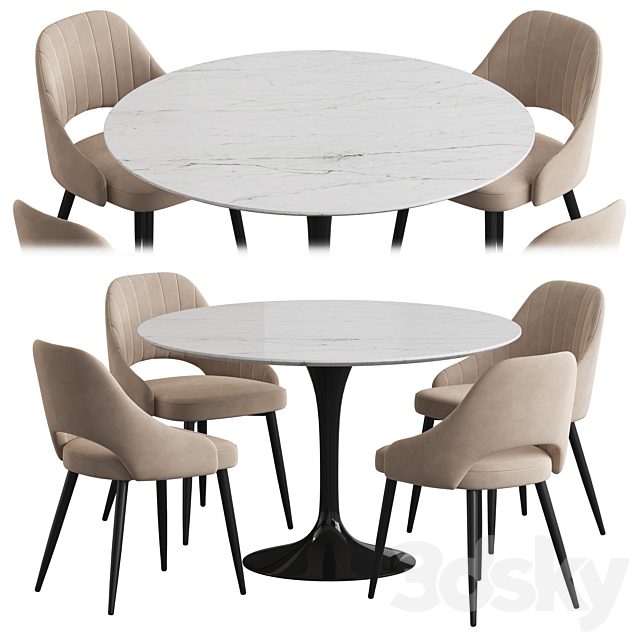 Tulip table M-City Fantine Dining set