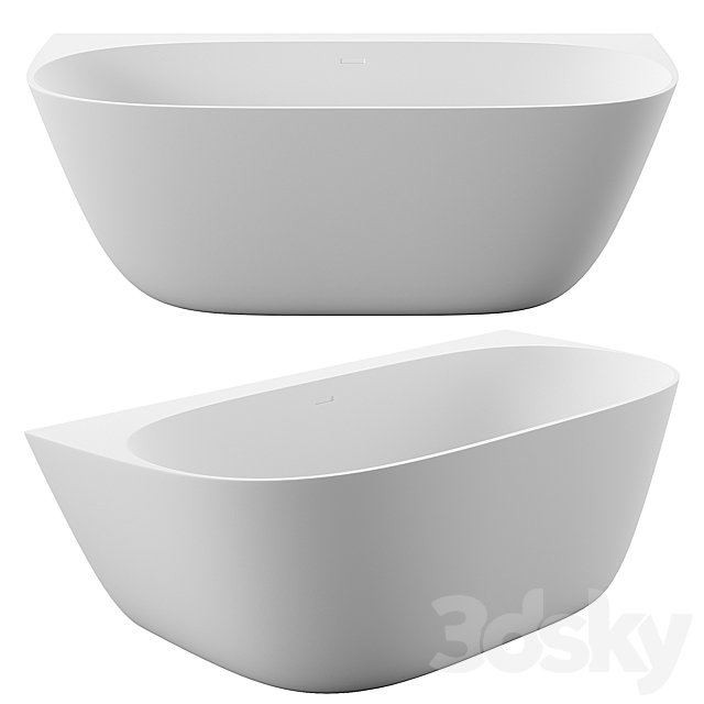 Wall-mounted bathtub Salini SOFIA WALL