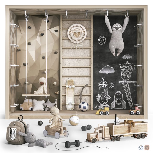 Toys , decor and furniture for nursery 124