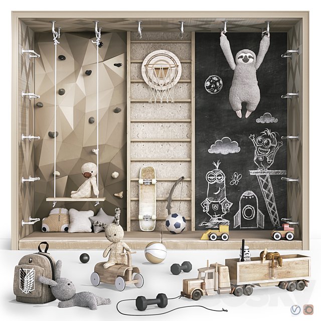 Toys , decor and furniture for nursery 124