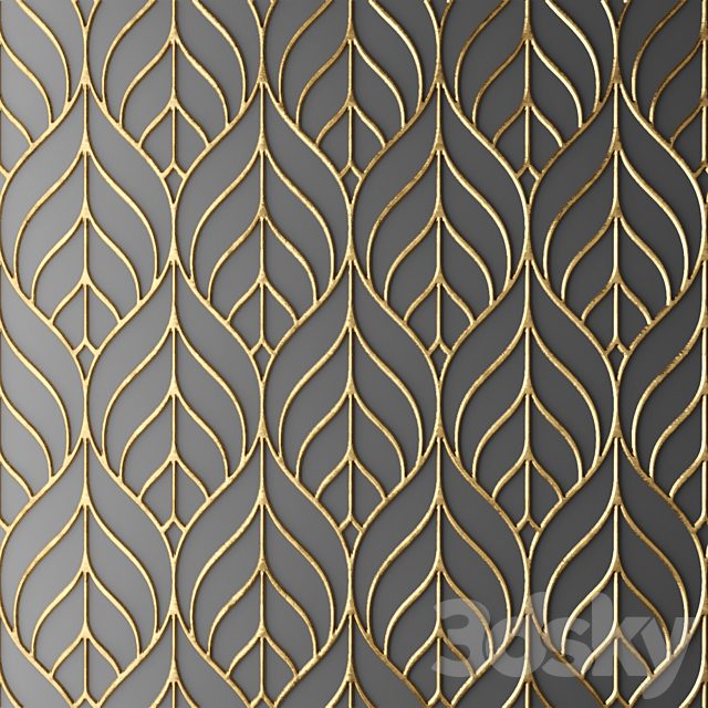 Decor for wall. Panel. 3D