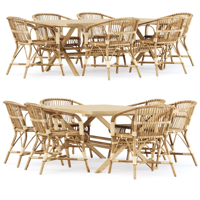 Outdoor garden furniture set v02 / Garden furniture set