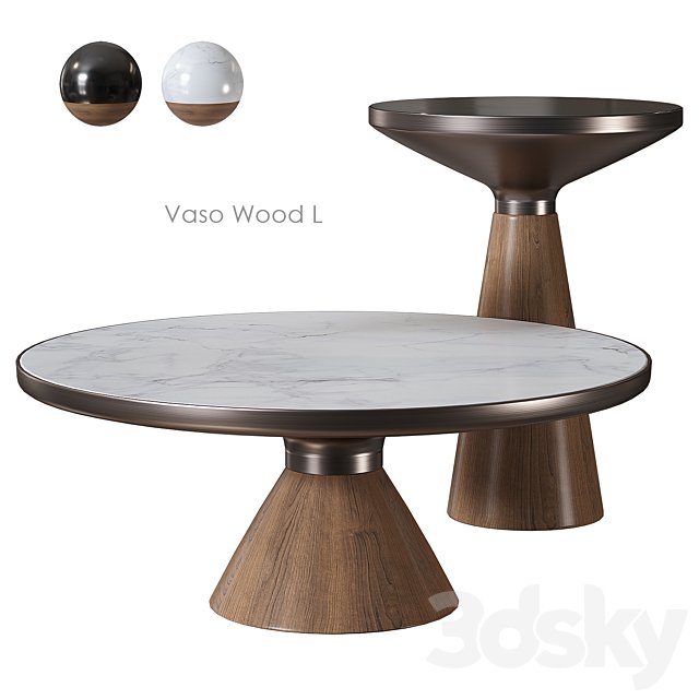 Vaso Wood L Coffee table from SKANDI FURNITURE