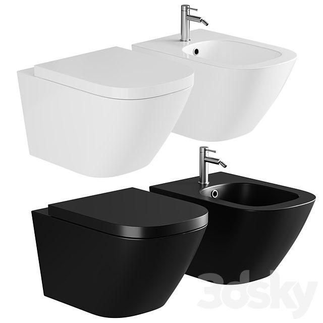 Toilet Roca The Gap 34647L000 hanging without seat