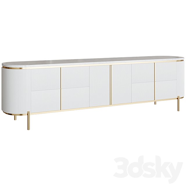 TV bench Modern Oval