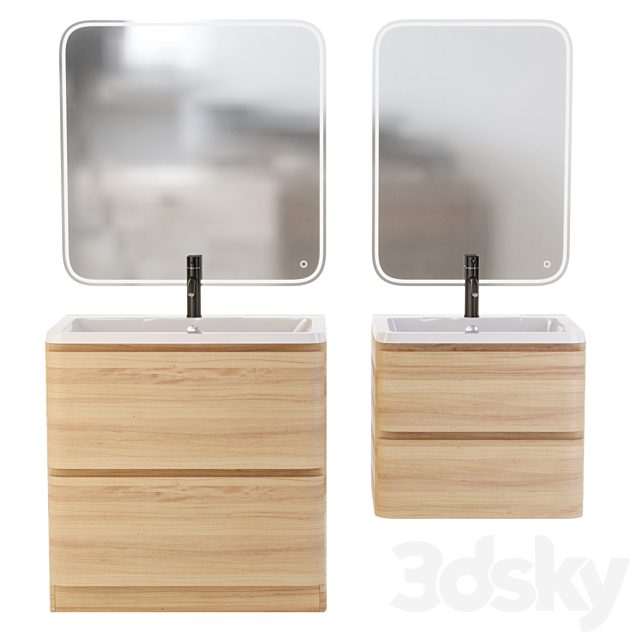 Cabinet with sink BelBagno Albano