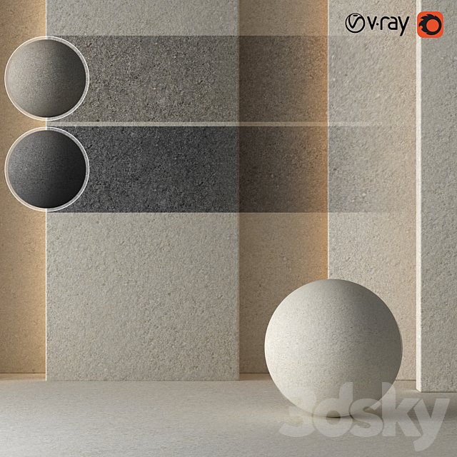3 Plaster Concrete Material 8K (Seamless - Tileable) DrCG No 59