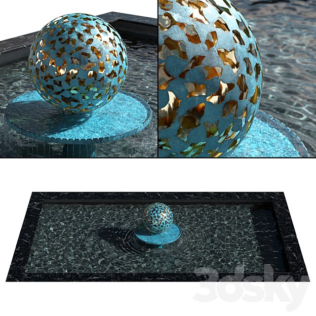 Fountain - Water Mantle by David Harber