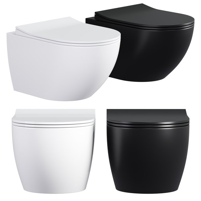 Sento Rim-ex wall hung toilet black