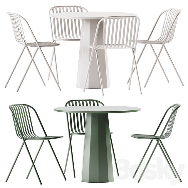 Dix Table by Connubia and Belca Chair by TUBY / Garden furniture