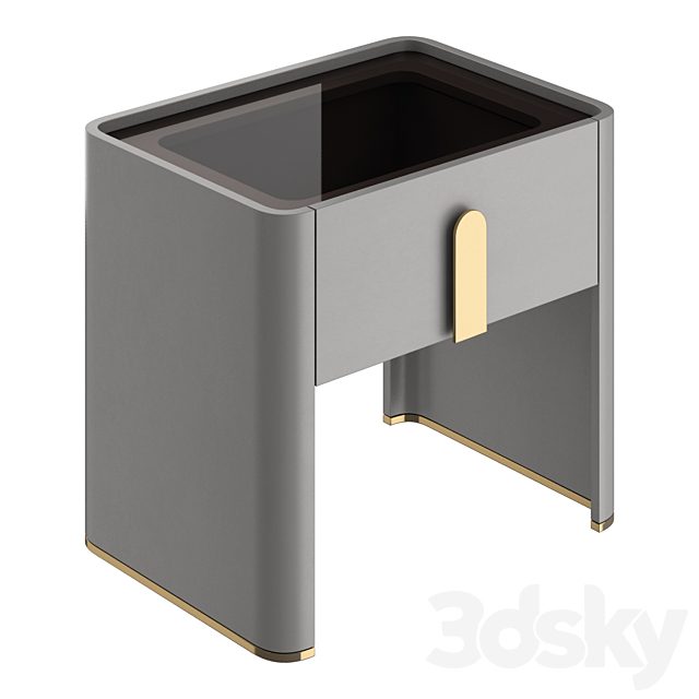 Italian light luxury bedroom bedside table