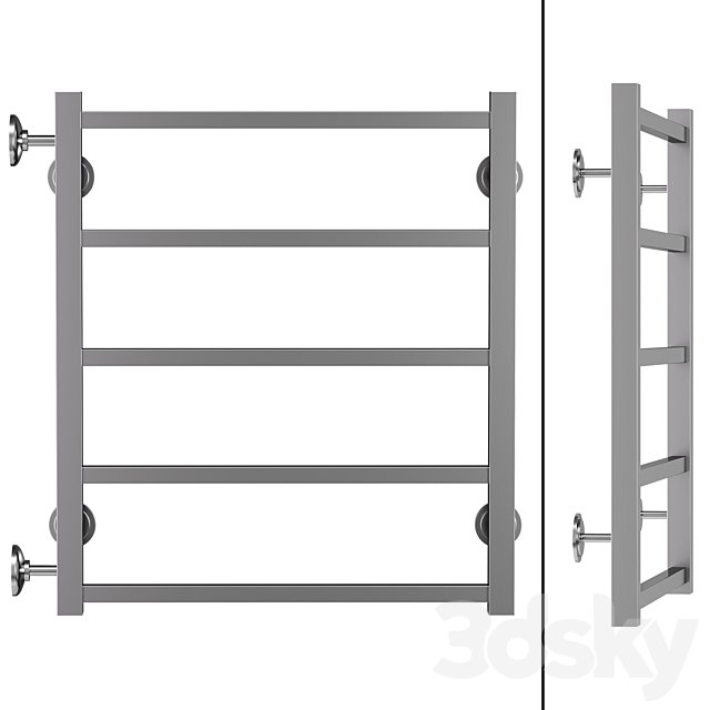 Water heated towel rail Terminus Vega 60x60 (Vega P5 500600 (500)) chrome