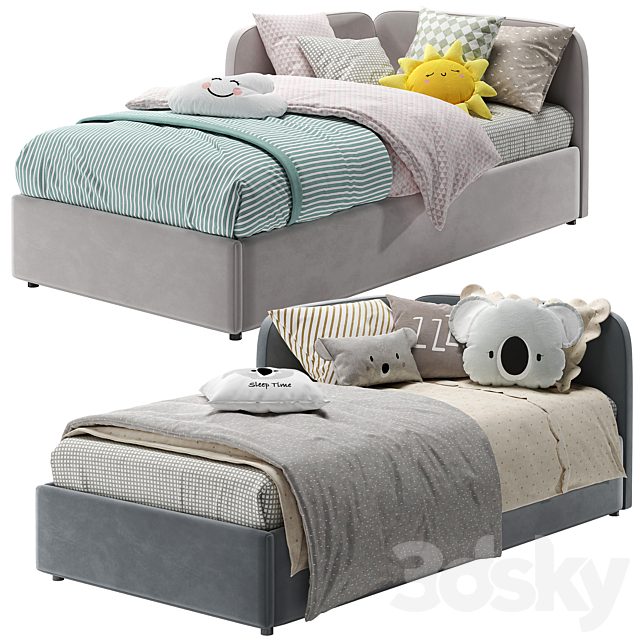 Corner Bed With Side Back
