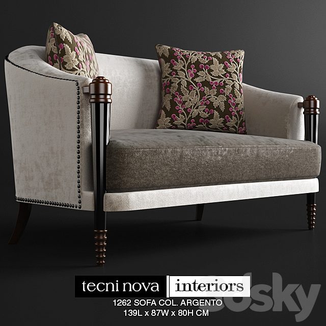 TECNINOVA-1262 SOFA COL. ARGENTO