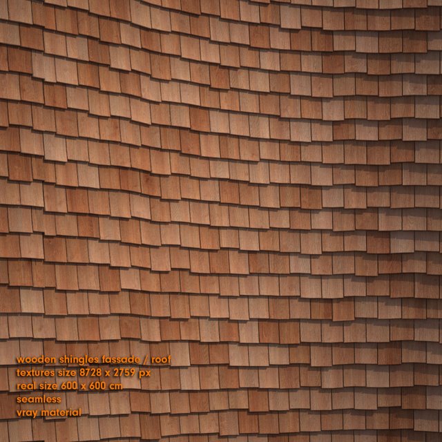 Shingles wooden façade / roof