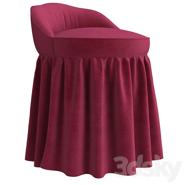 Monogrammed Slipcovered Swivel Stool Ballard Designs
