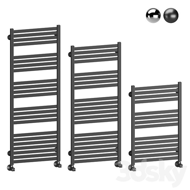 Water heated towel rail Terminus Tuscany