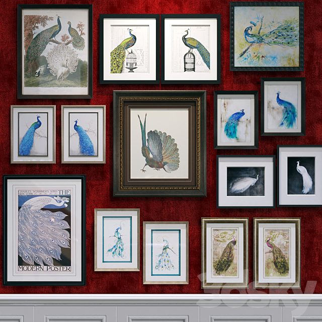 Peacocks Paragon Framed set