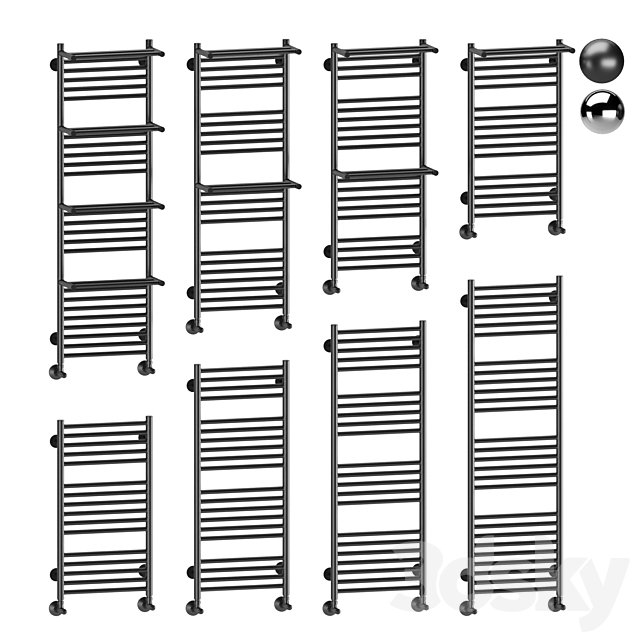 Water heated towel rail Terminus Aurora
