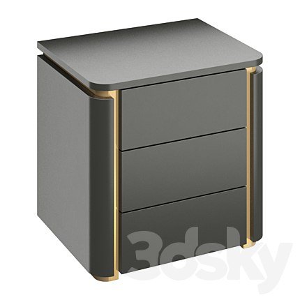 Italian light luxury bedroom bedside table