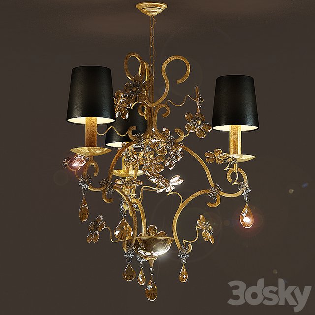 Chandelier Masiero FIORE DI FOGLIA 7200 3