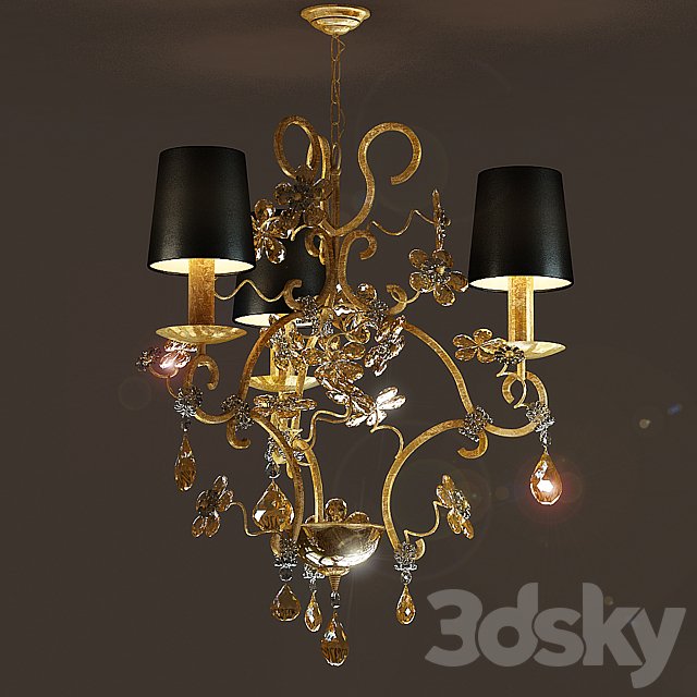 Chandelier Masiero FIORE DI FOGLIA 7200 3