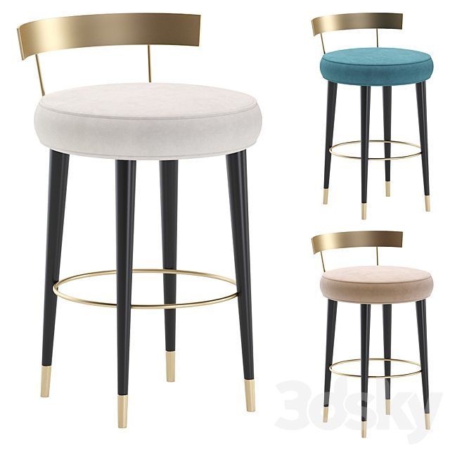 Bar Stool SAN TROPE by Cazarina Interiors 3 Colors Version/Bar Stool SAN TROPE