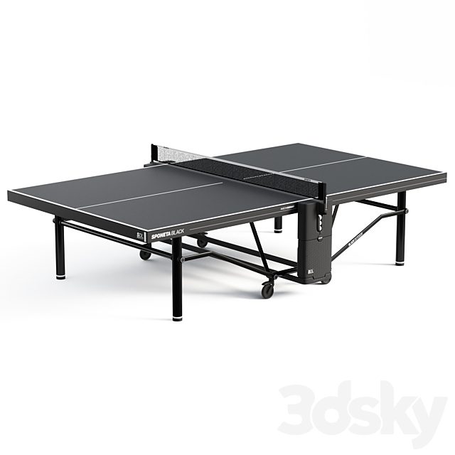 Indoor Sponeta SDL black tennis table