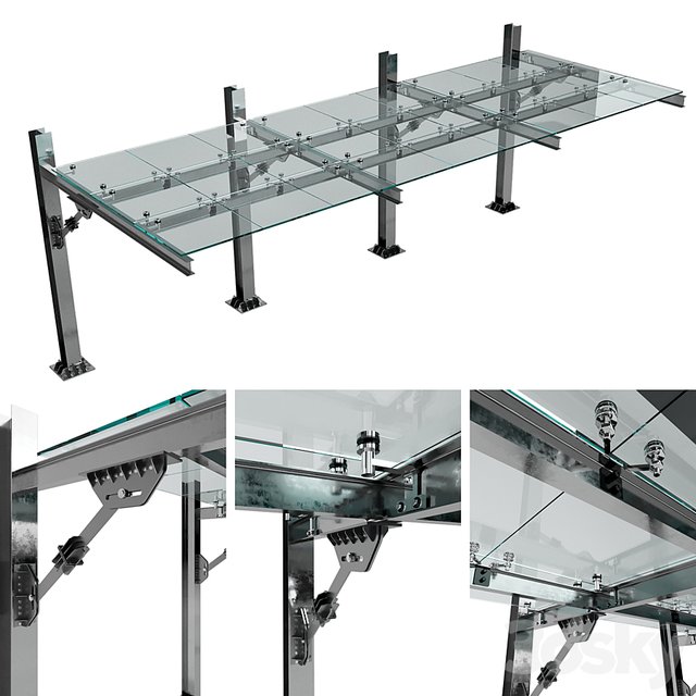 GLASS CANOPY NO13 ( CAR PARKING GLASS CNOPY)