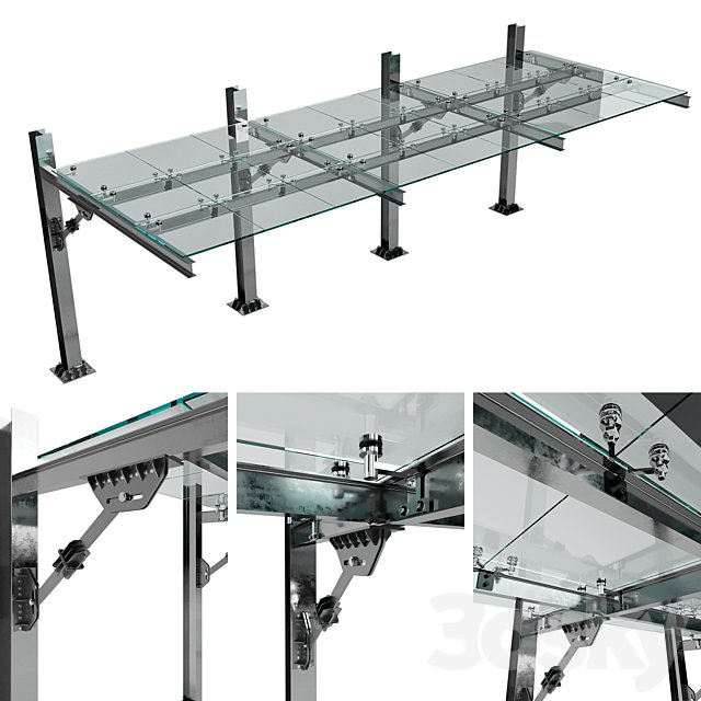 GLASS CANOPY NO13 ( CAR PARKING GLASS CNOPY)