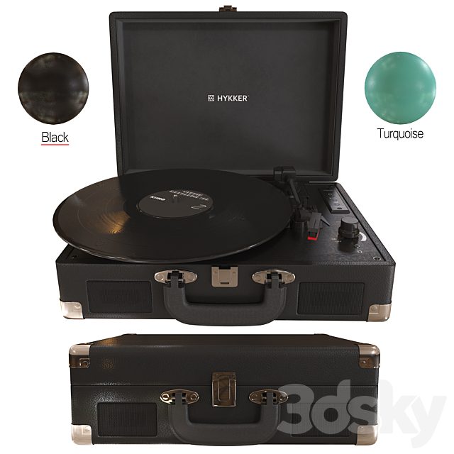 Vinyl player Hykker two colors
