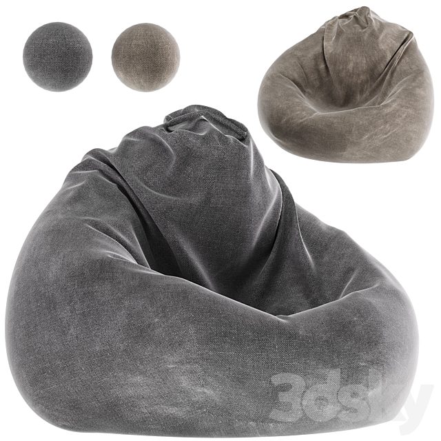 Pouf beanbag chair 2