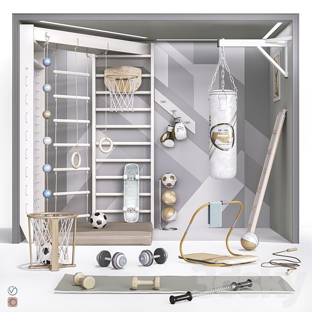 Sports furniture and equipment set 2