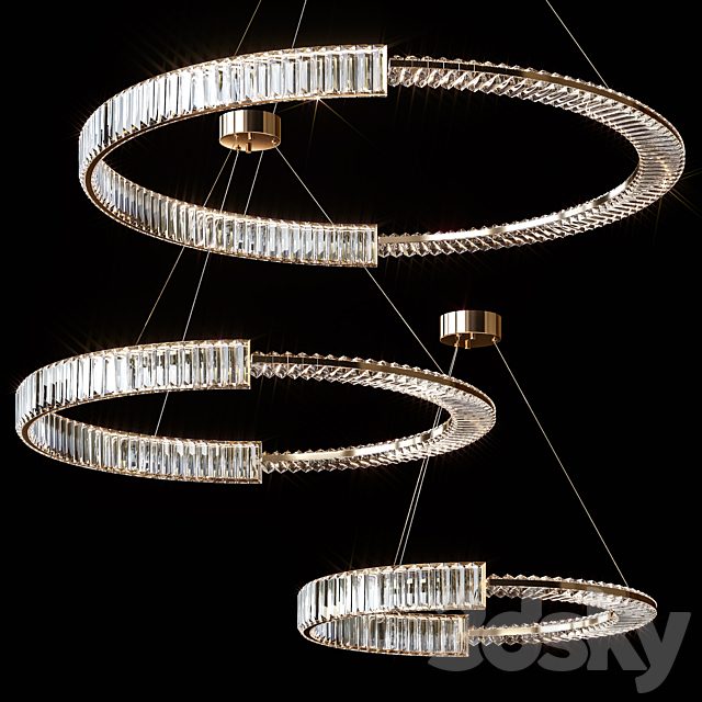 Pendant chandeliers BERTOLDA C by Lampatron ⌀ 60cm ⌀ 80cm ⌀ 100cm