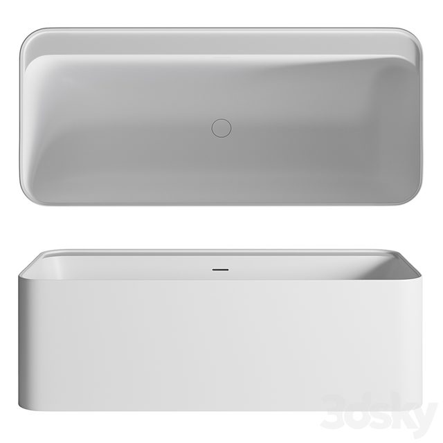 Aquaroc Icon Solid Surface Stone Resin Bath 1600