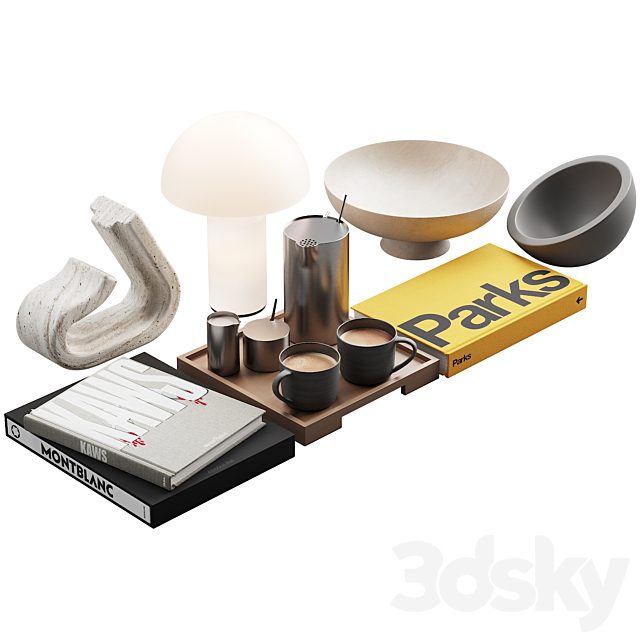 119 decorative set 032 american style neutral decor P01