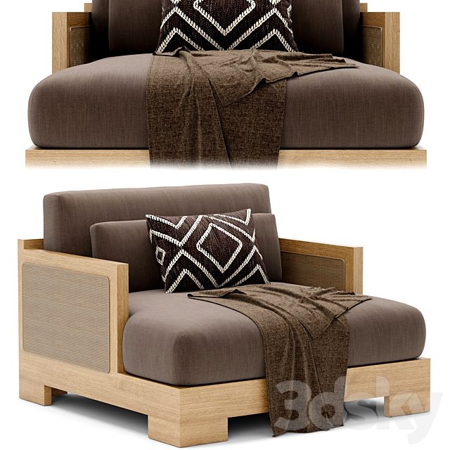 RH Outdoor Ubud armchair