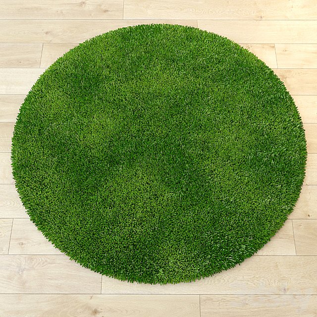Mat round "grass"