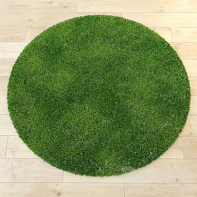 Mat round "grass"