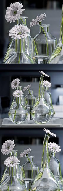 Decorative vase with gerbera flower